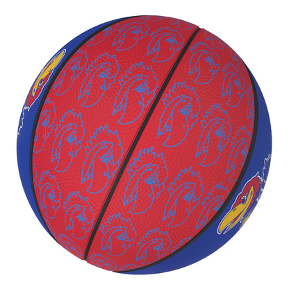 Logo Brands Kansas Jayhawks Rubber Basketball
