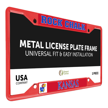 Kansas Rock Chalk License Plate Frame