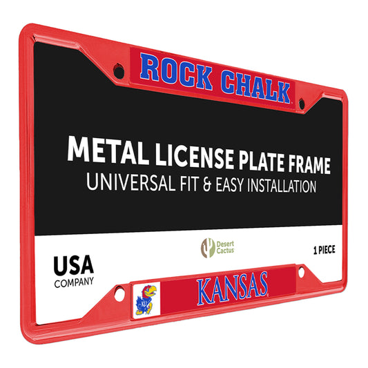 Kansas Rock Chalk License Plate Frame