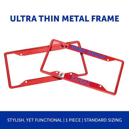 Kansas Rock Chalk License Plate Frame