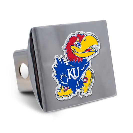 Wincraft Kansas Jayhawk Chrome Metal Hitch Cover