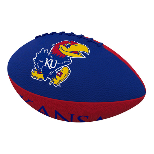 Logo Brands Kansas 10-Inch Rubber Football