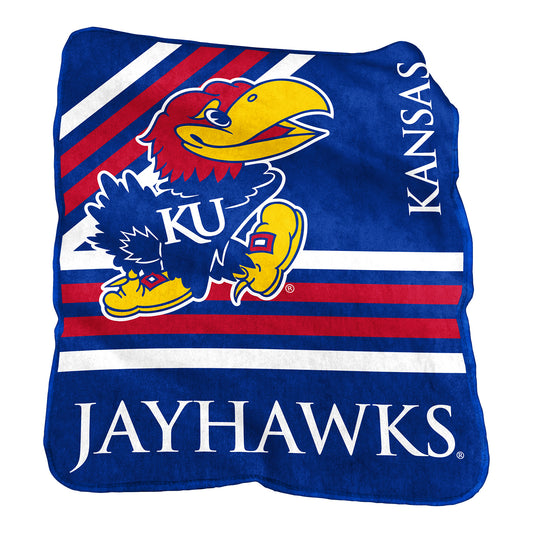 Logo Brands Kansas Raschel Throw