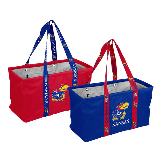 Logo Brands Kansas Picnic Caddy 2 Pack