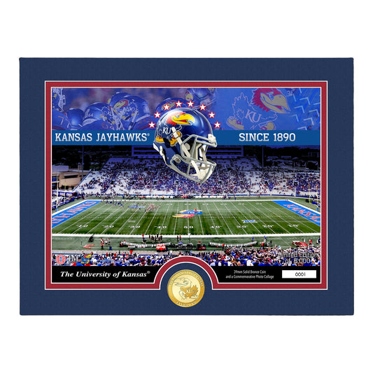University Of Kansas Bronze Coin Stadium Photo Mint