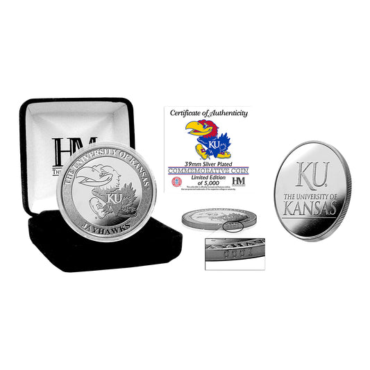 University of Kansas Jayhawks Silver Mint Coin
