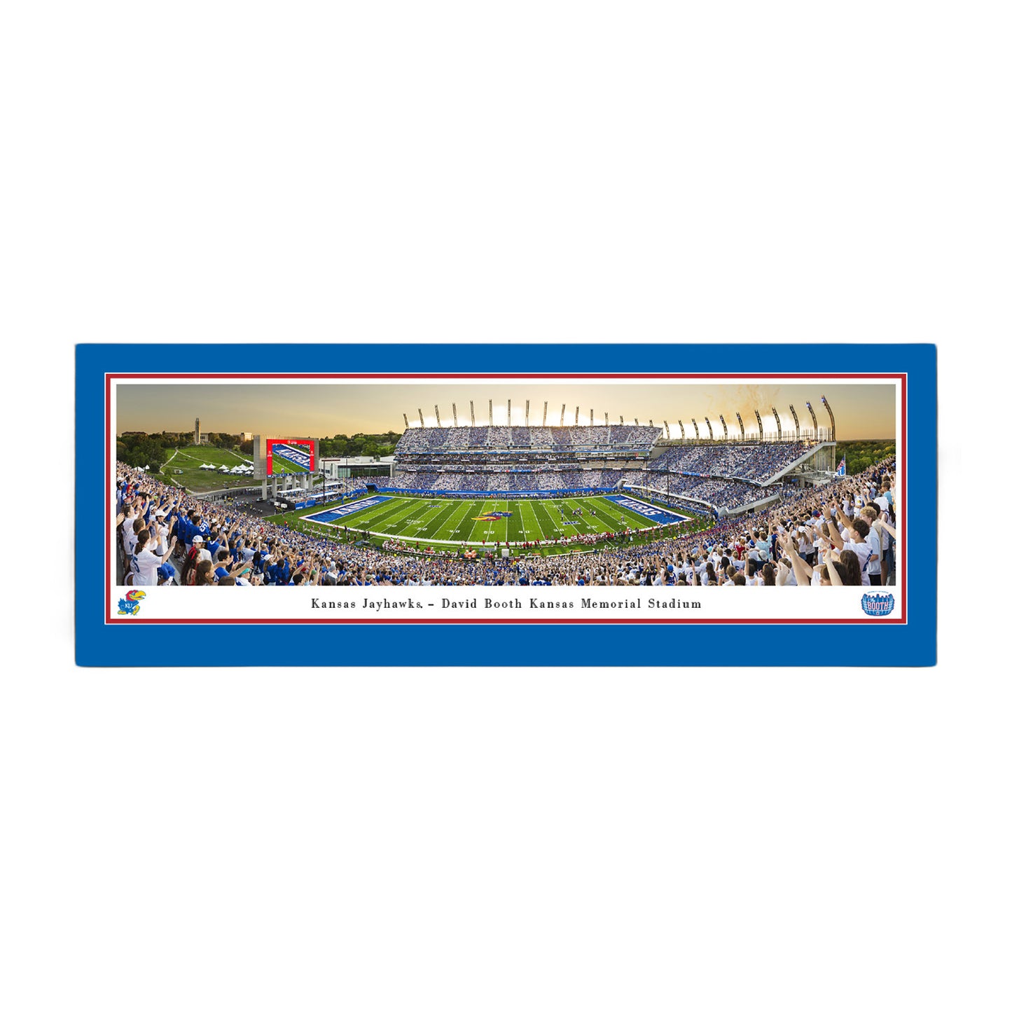 Kansas Jayhawks Football - Deluxe Frame
