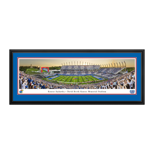 Kansas Jayhawks Football - Deluxe Frame