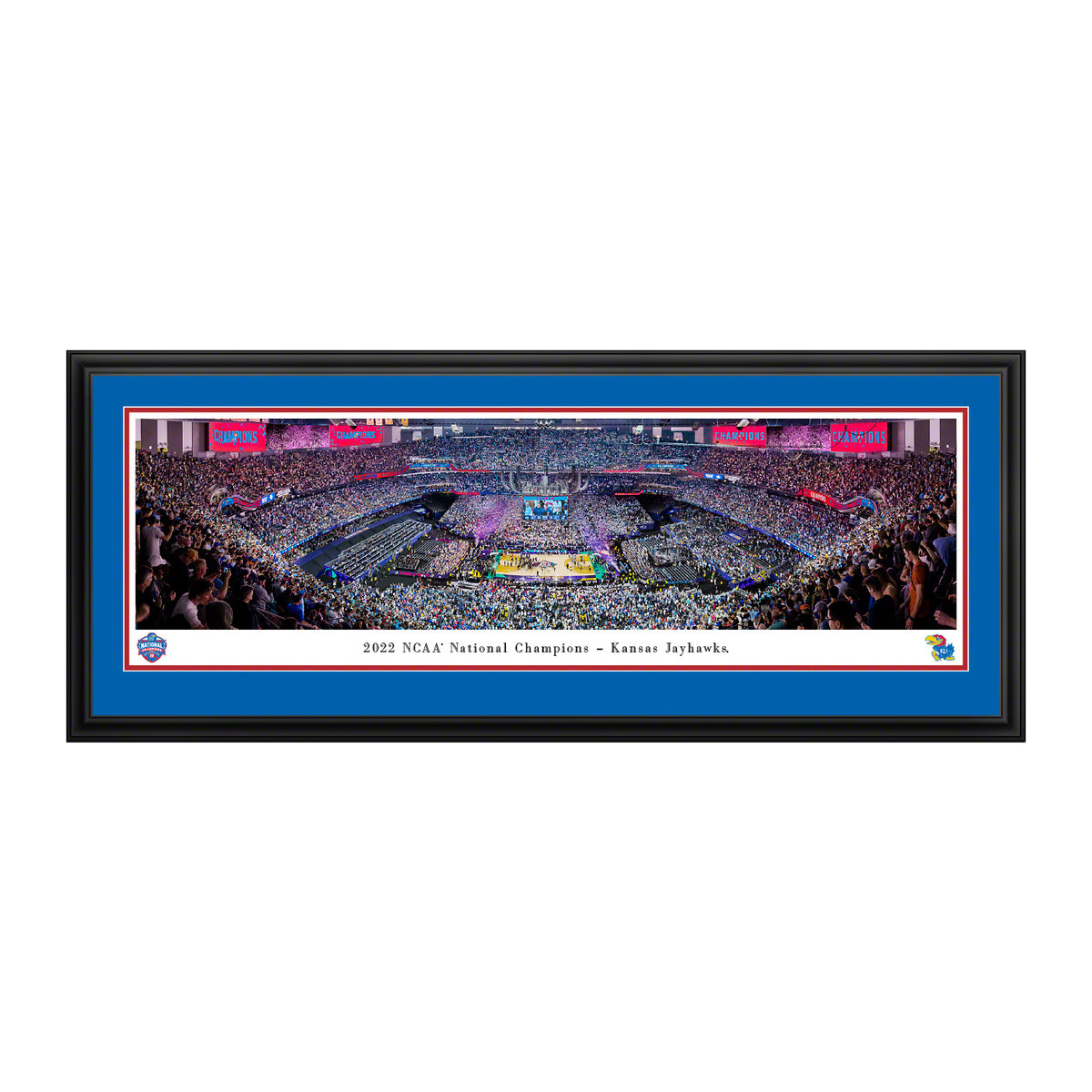 2022 NCAA National Champions - Kansas Jayhawks - Deluxe Frame