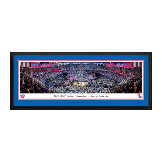 2022 NCAA National Champions - Kansas Jayhawks - Deluxe Frame