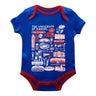 Vive La Fete Kansas Jayhawks Impressions Artwork Onesie - Blue