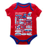 Vive La Fete Kansas Jayhawks Impressions Artwork Red Onesie