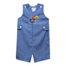 Vive La Fete Kansas Jayhawks Embroidered Gingham Shortalls