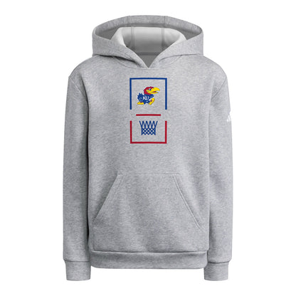 Youth Adidas Kansas Basketball Hoops Hoodie