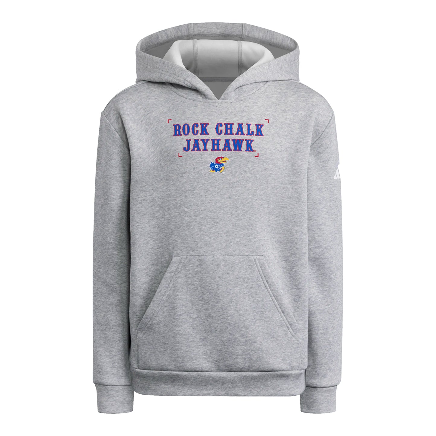 Youth Adidas Kansas Rock Chalk Hoodie