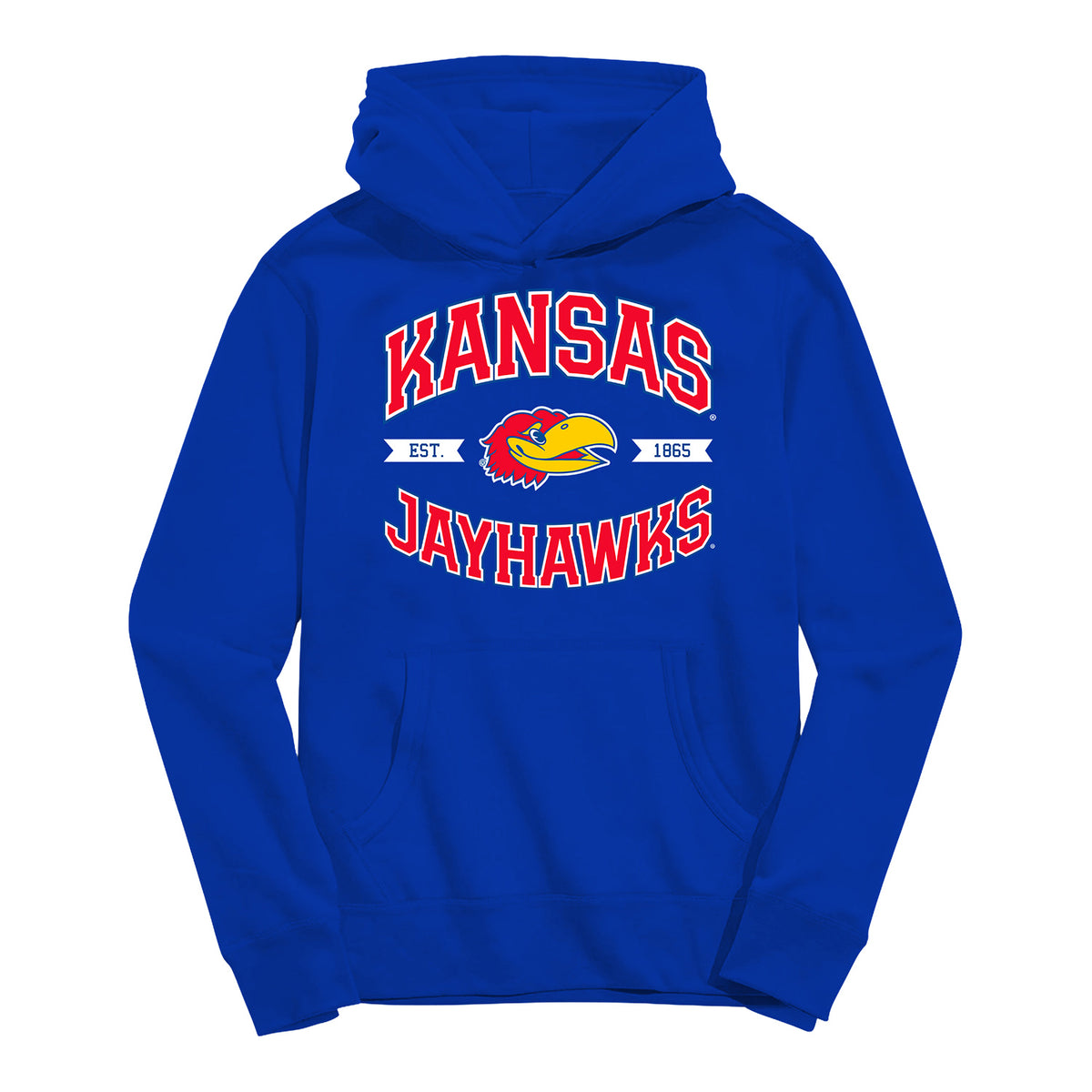 Vive La Fete Youth Kansas Jayhawks Wordmark Hoodie