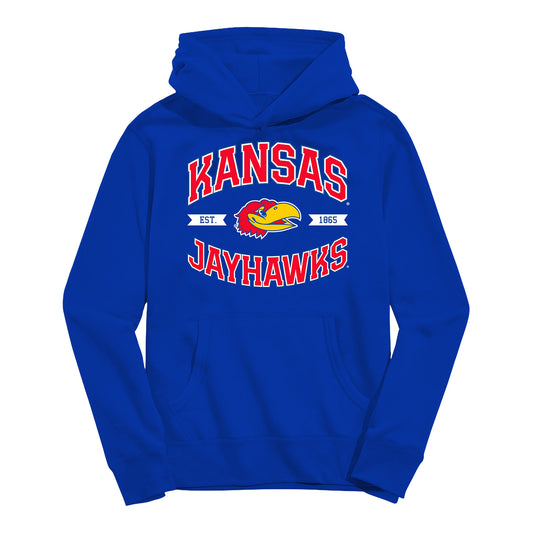 Vive La Fete Youth Kansas Jayhawks Wordmark Hoodie