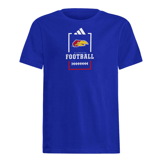 Youth Adidas Kansas Football T-shirt