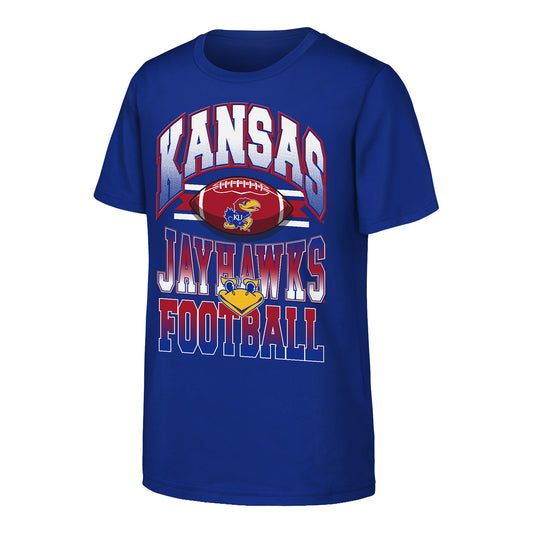 Youth Kansas Jayhawks Football Graphic Tee