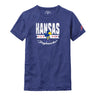 L2 Brands Kansas Jayhawks Youth Skinny Legs Victory Falls T-Shirt