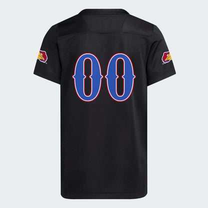 Adidas Kansas Jayhawks Youth #00 Black Football Jersey